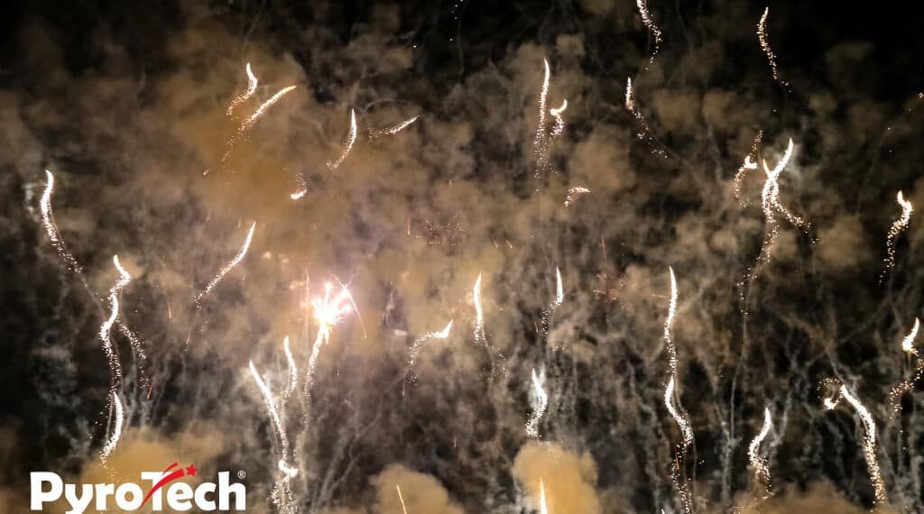 pokaz fajerwerków bez hałasu